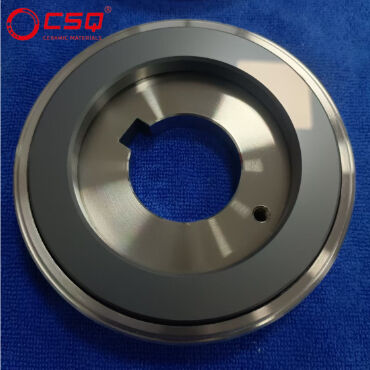 ไซส์ที่กําหนดเอง SiC thrust disc with corrosion resistance and high thermal conductivity for Ceramic Sliding Bearings ขนาดที่กําหนดเอง SiC ดิสก์แรงผลักดันที่มีความต้านทานต่อการกัดกรองและความสามารถในการนําความร้อนสูงสําหรับหมุนเคลื่อนที่เซรามิก